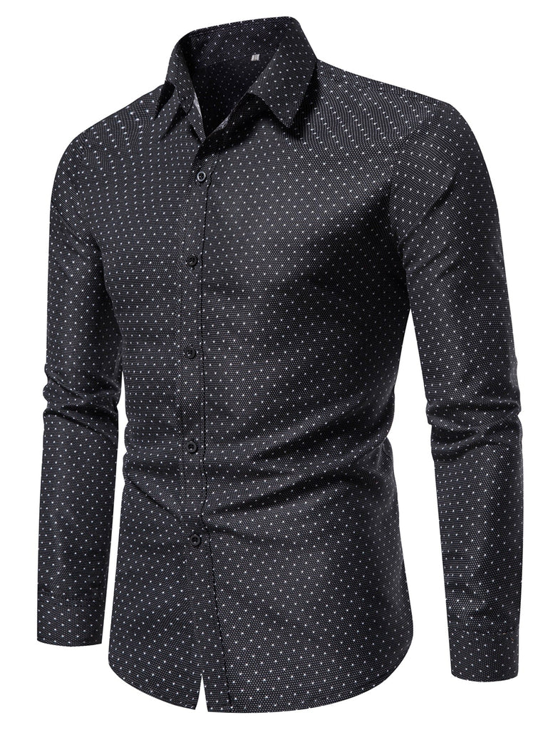 Chemise À Imprimé Bouton Xs / Noir Et Blanc